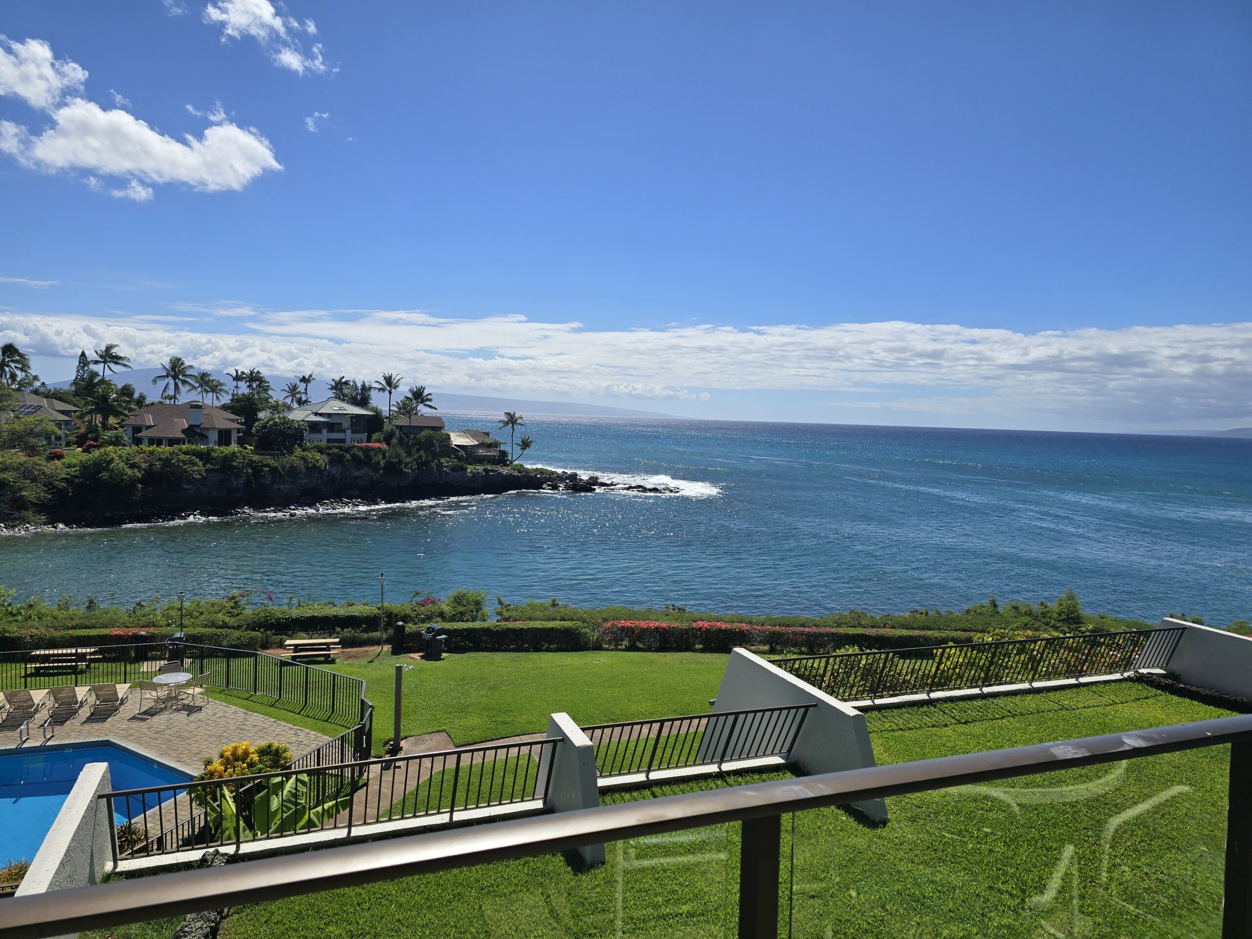 View of Napili Bay from a Napili Point Resort unit